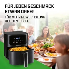 GOURMETmaxx Heißluftfritteuse 4,5 l schwarz