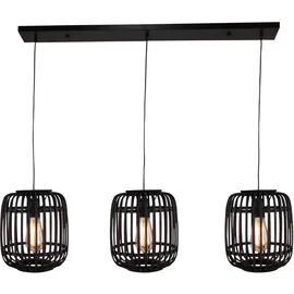 Brilliant Woodrow 3-flg. 105 cm zylinderförmig Holz dunkel/schwarz