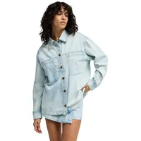 BILLABONG Shirtjacke "Jade Saltwashed", Damen, Gr. XS, blau misty, Obermaterial: 100% Baumwolle., Shirts Shirtjacke