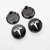 AFSNT 4 Stück Radnabenkappen für Tesla Model 3/S/X 60mm,Nabendeckel Radnabendeckel Felgendeckel Wheel Caps Radnabenabdeckung Nabenkappen,C