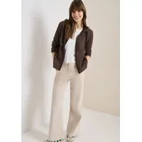 Cecil Langarm Jacke mit Kapuze und Taschen Macchiato Brown S (38)