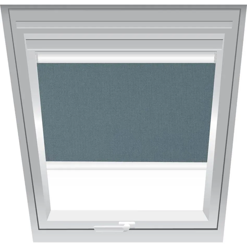 Roto Sichtschutzrollo Dunkelgrau 1-R06, 94x140 cm (9/14), Aluminiumschiene,Elektro,R65,Roto