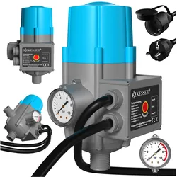 KESSER® Pumpensteuerung mit Baranzeige mit Kabel 10 bar Druckwächter elektrisch Druckschalter überwacht den Wasserdruck - automatisches Ein- und Ausschalten