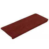 vidaXL Stufenmatten Selbstklebend 15 Stk. 65x24,5x3,5 cm Rot