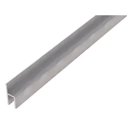 Alberts BA-Profil in Stuhlform, Stuhlprofil, Natur Aluminium, Länge 1 m, Maße 26 x 11 x 1,5 x 8 mm