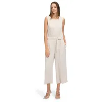 Betty&Co Overall Damen ohne Arm (1-tlg) Falten beige|grau S (36)