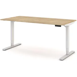 Assmann Electronic Schreibtisch Y-Line Eiche Natura / Weiß