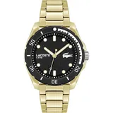 Lacoste 2011287 Finn Herrenuhr 44mm 5ATM - Goldfarben/Schwarz