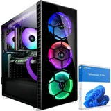 KRAFTPC High End Gaming-PC AMD Ryzen5 5500 - Nvidia GeForce RTX3060 12GB - 1TB M.2 NVMe SSD - 32GB DDR4 - Win11 - WLAN - Gamer PC Desktop PC Gaming