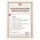 walther design Bilderrahmen DIN A4 21x29,7 cm Weiss, Hygge Holzrahmen, NC130W