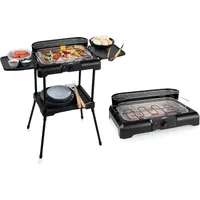 Princess - 2in1 Standgrill Mit Ablage & Elektro Tischgrill 40x25cm, 2200w