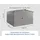 EcoStar Metallgerätehaus Euroline ESD14 graualuminium 310 x 310 cm 1-flg.