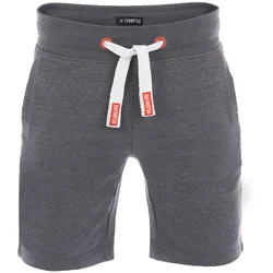 riverso Kurze Hosen Herren Sport mit Taschen Regular Fit RIVMoritz Regular Fit Grau Normaler Bund Tunnelzug XL
