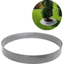 green split Baumring aus Alu Höhe 100 mm Durchmesser 1.2 m | Baumumrandung | Pflanzringe | Beeteinfassung | Rasenkante rund - Silber