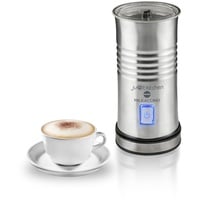 Macom Just Kitchen 867 milkaccino montieren schäumt/Elektrischer Milchschäumer, Edelstahl gebürstet