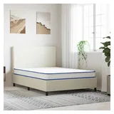 vidaXL Memory-Schaum-Matratze 140x190x17 cm Weich Weiß