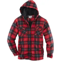 Terrax Workwear Bekleidung Thermohemd mit Teddy schwarz/rot schwarz/rot l