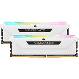 Corsair Vengeance RGB PRO SL weiß DIMM Kit 32GB, DDR4-3600, CL18-22-22-42 (CMH32GX4M2D3600C18W)