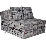 Viking Choice - Luxus Gästematratze - Zeitung - Campingmatratze - Reisematratze - Faltmatratze - 200 x 70 x 15 - mit Kissen