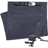 Hcmlek Fitness Handtuch mit versteckter Reißverschlusstasche 120X50 cm Handtuch mit Tasche für Sport, Gym und Training, Saugfähiges Sporthandtuch aus Microfaser