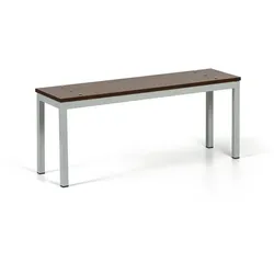 Garderobenbank, Sitz - Laminat, Länge 1000 mm, Nussbaum