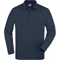 James & Nicholson Polo-Piqué Langarm JN022, - navy