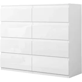 Hti-Living Kenji 115 x 97 x 40 cm Hochglanz Weiß