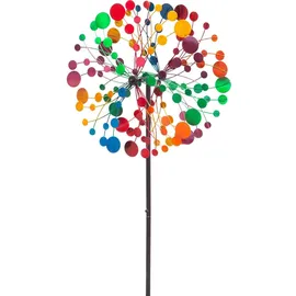 kinetic art Kaleidoscope Duett Windspiel Ø39 x H122 cm Mehrfarbig