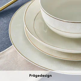 KARACA Elegance Bone Mandarin Tafelservice 53-tlg. gold