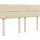vidaXL Boxspringbett mit Matratze Creme 140x200 cm Stoff