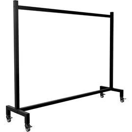 deluke Garderobenständer LENN 150 x 38 x 120 cm Schwarz