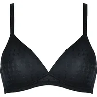 NATURANA Damen weichen Körbchen Gepolsterter BH, Schwarz, 85C -