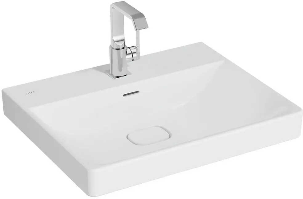VitrA New Metropole Waschtisch wandgebunden rechteckig 60 x 47 cm mit Hahnloch,7526B401-7210 7526B401-7210