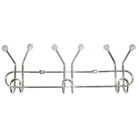 Testrut Garderobenleiste verchromt 25,5 cm Transparent