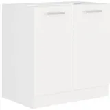 Küchen-Preisbombe EKO White Spülenschrank 80 Weiss matt Küchenzeile Küchenblock Küche Einbauküche