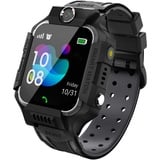 PTHTECHUS Kinder Spiel Smartwatch Telefon, Kind Armbanduhr Touchscreen Uhr mit Anruf Taschenrechner Taschenlampe Schrittzähler SOS Wecker Kamera, Geschenk für Jungen Mädchen Studenten (Schwarz)