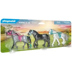 Playmobil 3 Pferde: Friese, Knabstrupper & Andalusier