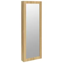vidaXL Schmuckschrank Mit Spiegel Wandmontage 37,5x10x106 Cm Vidaxl