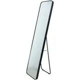 Fragix Standspiegel, Schwarz, Metall, 40x150x4 cm, Spiegel, Standspiegel