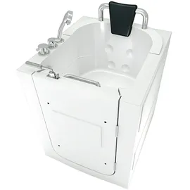 AcquaVapore Sitzbadewanne mit Tür 80 x 90 x 100 cm (S10)