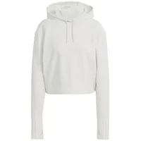 Adidas Damen Kapuzensweat Train Essentials Train, ORBGRY/WHITE, L