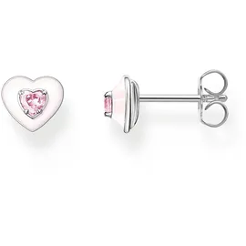Thomas Sabo Ohrstecker Herz pink  H2268-041-9 Silber