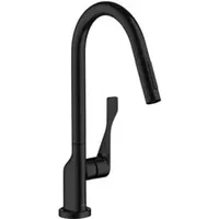 Hansgrohe Citterio Einhebelmischer Ausziehbrause Schwarz