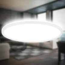 B.K.Licht - LED Panel Ø42 cm, Weiß