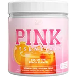 Rocka Nutrition PINK ESSENTIALS Beauty & Nährstoff Komplex für Frauen mit Biotin, Eisen, Zink & Vitamin D | Veganer Daily Vitamin Drink für Haut, Haare & Nägel | 480 g (Sex on the Beach)