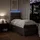vidaXL Boxspringbett mit Matratze Taupe 180x200 cm Stoff
