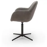 MCA furniture Esszimmerstuhl 2er Set Stuhl Melrose, mit Armlehnen, drehbar, cappuccino (2er-Set) braun