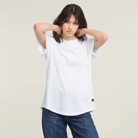 G-Star Lash Fem Loose Rib Kurzarm-T-Shirt White L