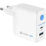 Xlayer 65W USB-A, USB-C Ladegerät, weiß