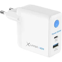 Xlayer 65W USB-A, USB-C Ladegerät, weiß